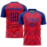 Fußballtrikot Uniform Custom Sublimation Royal Red