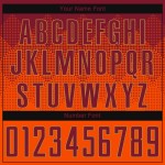 Uniform Gold Sublimation Jersey Fußball Orange Custom Crimson-Old