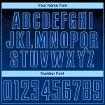 Blaulicht-Sublimations-Fußball-Uniform in Marineblau, individuell gestaltetes schwarzes US-Trikot Blaulicht-Sublimations-Fußball-Uniform in Marineblau, individuell gestaltetes schwarzes US-Trikot