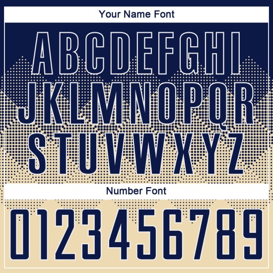 Cremefarbenes Trikot Sublimation Marineblau-Weiß Uniform Fußball Custom