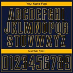 Fußballtrikot Gelb Benutzerdefinierte Sublimation Uniform Navy