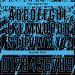 Jersey Blau Uniform Custom Schwarz Fußball Sublimation Himmel