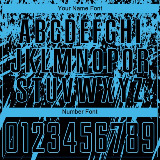 Jersey Blau Uniform Custom Schwarz Fußball Sublimation Himmel