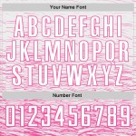 Uniform Sublimation Custom Jersey Fußball Weiß Rosa Uniform Sublimation Custom Jersey Fußball Weiß Rosa