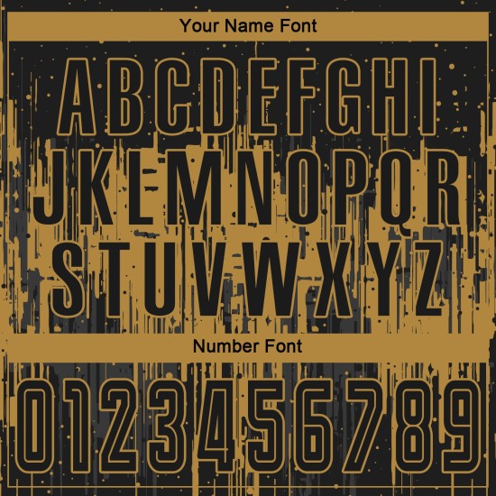 Sublimation Fußball Gold Jersey Schwarz Custom Uniform Alt