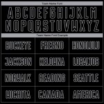 Schwarz Fashion Fade Sublimation Uniform Nadelstreifen Custom Jersey Grau Fußball