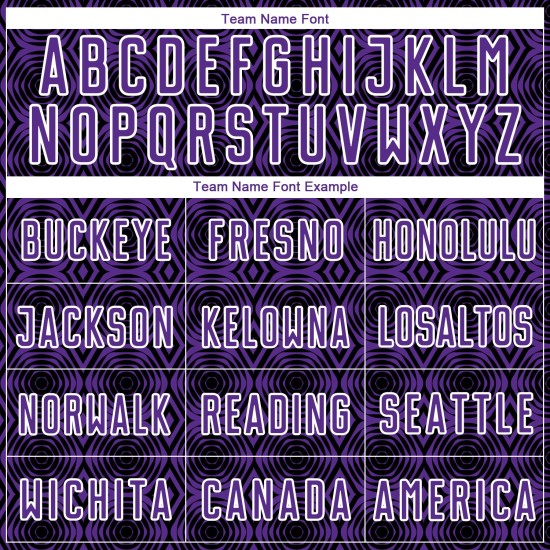 Uniform Jersey Lila Fußball Formen Benutzerdefinierte Geometrische Schwarz-Weiß Sublimation