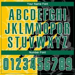 Grün Graffiti Schwarz-Gelb Benutzerdefinierte Uniform Sublimation Jersey Scratch Kelly Muster Fußball