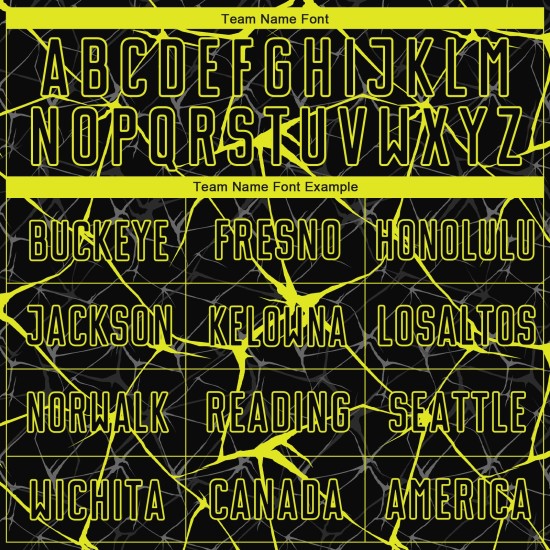 Gelbes Fußballuniform-Trikot, individuell, schwarz, Sublimation, Neon Gelbes Fußballuniform-Trikot, individuell, schwarz, Sublimation, Neon