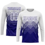 Dunkelweißes Uniformtrikot Lila Fußball Sublimation Custom Dunkelweißes Uniformtrikot Lila Fußball Sublimation Custom