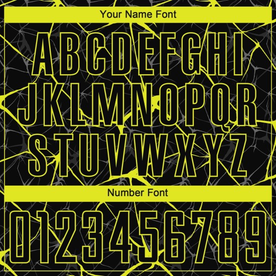 Gelbes Fußballuniform-Trikot, individuell, schwarz, Sublimation, Neon Gelbes Fußballuniform-Trikot, individuell, schwarz, Sublimation, Neon