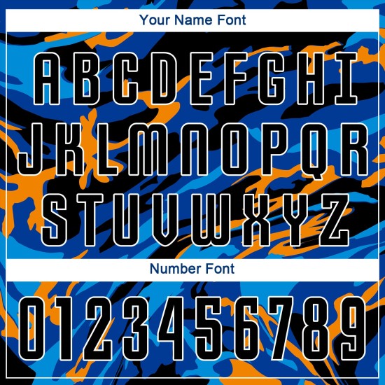 Fußball-Uniform, schwarz, individuell sublimiert, schwarzes Trikot, königsblau Fußball-Uniform, schwarz, individuell sublimiert, schwarzes Trikot, königsblau