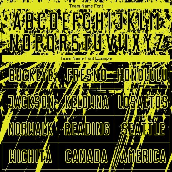 Sublimation Schwarz Neon Jersey Gelb Custom Uniform Fußball