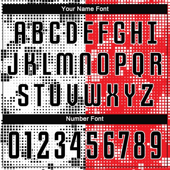 Jersey Sublimation Custom Rot Schwarz-Weiß Fußballuniform