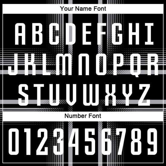 Sublimation Schwarz Custom Weiß-Grau Uniform Jersey Fußball