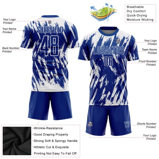 Soccer Royal Custom Uniform Weißes Trikot Sublimation Soccer Royal Custom Uniform Weißes Trikot Sublimation