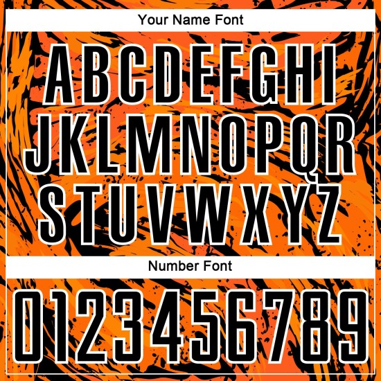 Orange Custom Jersey Sublimation Uniform Abstrakt Schwarz-Weiß Bay Fluid Soccer Orange Custom Jersey Sublimation Uniform Abstrakt Schwarz-Weiß Bay Fluid Soccer