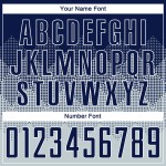 Silber Trikot Uniform Navy-Weiß Sublimation Custom Fußball Silber Trikot Uniform Navy-Weiß Sublimation Custom Fußball